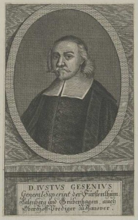 Bildnis des Iustus Gesenius
