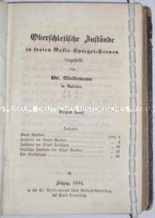 Oberschlesische Zustände (Heft 1, 1844)