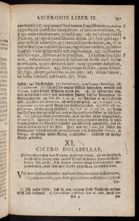 391-406, XI. Cicero Dolabellae. - XVI. Cicero Papirio Paeto S.