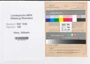 Entnazifizierung Wilhelm Wirtz , geb. 17.06.1898 (Rangiermeister)