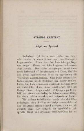 Åttonde Kapitlet. Kriget mot Ryssland.