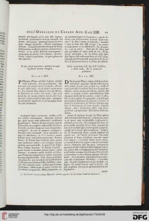 Caput XIV / Capo XIV