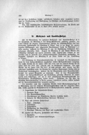 10. Medizinal- und Sanitäts-Polizei