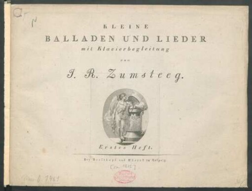 H. 1: Kleine Balladen Und Lieder mit Klavierbegleitung