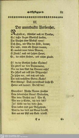 III. Der unentdeckte Verbrecher