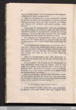 c) Sonstige Überlieferungen: