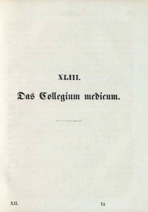 XLIII. Das Collegium medicum