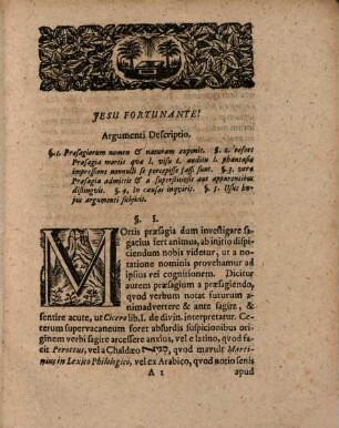De praesagiis mortis, dissertatio