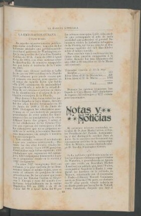 Notas y noticias.