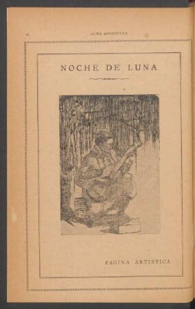 Noche de luna - [Ilustración] : Página artística