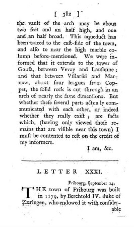 XXXI. The town and canton of Fribourg