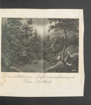 Tafel: Die sichtbaren Luftveraenderungen. Das Nordlicht.