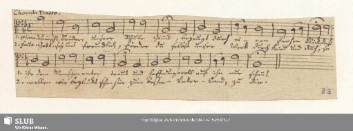 Choral. Basso.