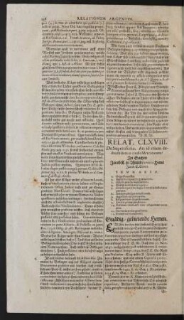 Relat. CLXVIII.
