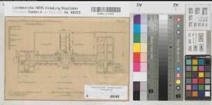 Arnsberg, Amtsgericht, Gerichtsgefängnis und Dienstwohnung des Landgerichtspräsidenten, Erdgeschoss, Grundriss