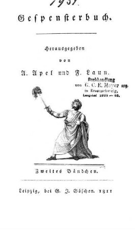 Zweites Bändchen: Gespensterbuch. Zweites Bändchen