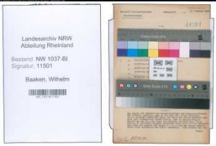 Entnazifizierung Wilhelm Baaken , geb. 11.08.1899 (Stadtinspektor)