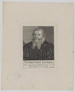 Bildnis des Christoph Zecher
