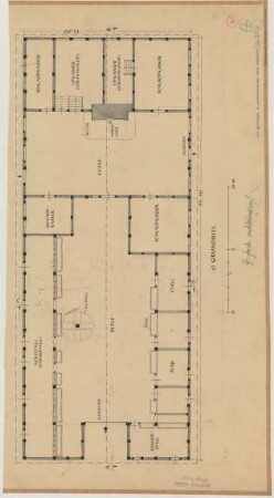 Schmedehausen bei Greven (Kreis Münster): Hof Bettmann. Haupthaus (Grundriss)