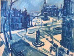 Dresden Blick vom Zwinger zur Hofkirche