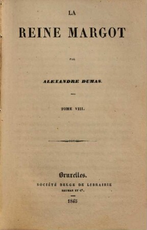 La Reine Margot, 8