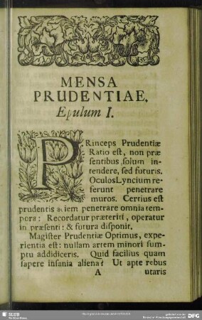 Mensa Prudentiae