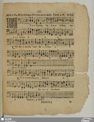 IV. Grimm, Heinrich: Missa super Dilectus meus mihi