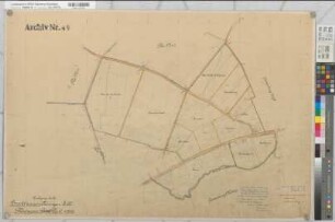 Brockhausen (Lippetal), Thöningsen (Soest), Grundstücksumlegung in der Feldmark Brockhausen-Thöningsen, Urkarte 2 Thöningsen Flur 6