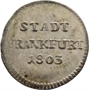 Münze, Kreuzer, 1803