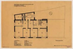 Kreissparkasse Wolgast: Vorentwurf, Grundriss 2. OG 1:50
