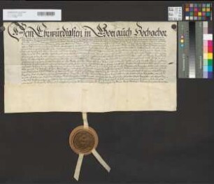 Einladung Erzbischofs Ferdinand zur Königswahl durch den Mainzer Erzbischof.