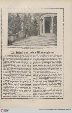 33: Waldfried und seine Blumengärten