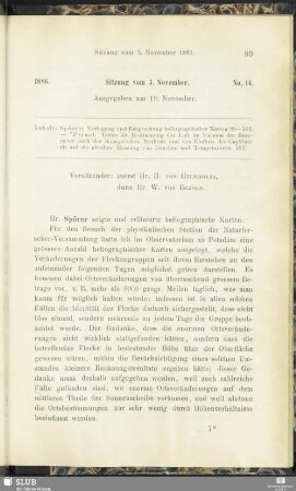No. 14. Sitzung vom 5. November