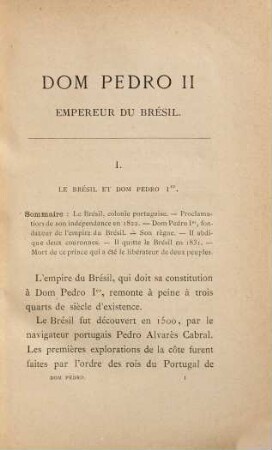 Dom Pedro II : Empereur du Brésil