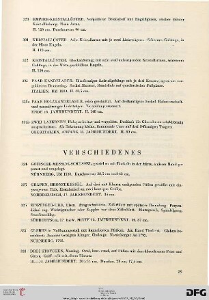 Verschiedenes (Nr. 324-348)