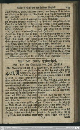Auf das heilige Pfingstfest, oder, von der Sendung des Heil. Geistes