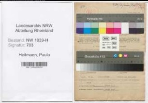 Entnazifizierung Paula Heitmann , geb. 10.12.1920 (Angestellte)