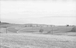 Höchenschwand: Alpenblick von Höchenschwand, gegen Osten