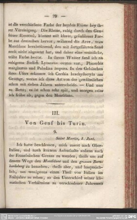 III. Genf bis Turin