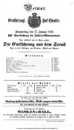 Die Entführung aus dem Serail