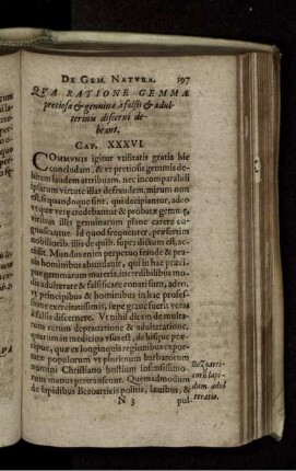 Qua Ratione Gemmae pretiosae & genuinae a falsis & adulterinis discerni debeant