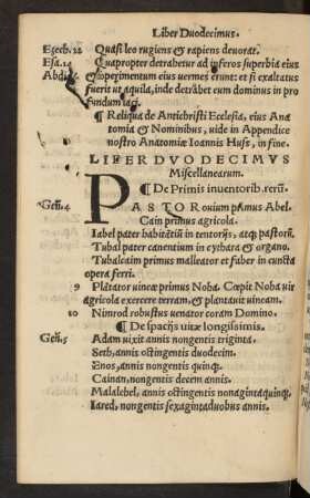 Liber Duodecimus Miscellanearum.