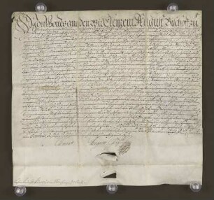 1723 Okt. 25. Lehnsbrief des Erzbischofs von Paderborn für Kleinsorgen (Moeshagen).