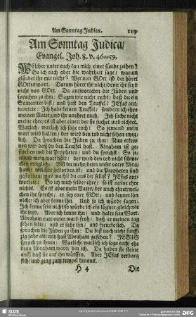 Am Sonntag Judica, Evangel. Joh. 8. v. 46-59.