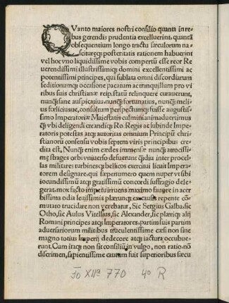 1v-6r, Oratio Orator[um] Francisci Regis Gallorum Principibus Electoribus Francofordiam è confluentia missa