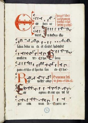 1r-10r Responsoria ad vesperas, pars hiemalis