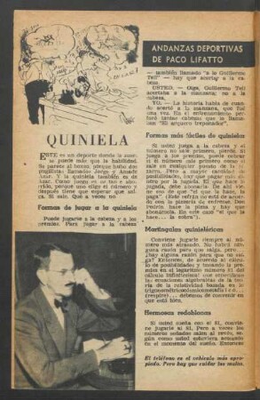 Quiniela : Andanzas deportivas de Paco Lifatto
