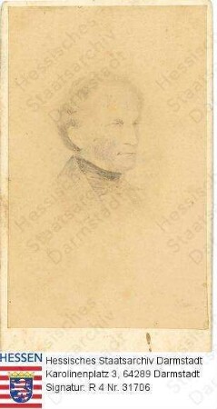 Kekulé, Karl (1802-1843) / Porträt, linksblickend, linksgewandt, Brustbild