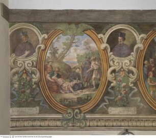 Szenen aus dem Leben des heiligen Hieronymus Aemiliani, Hieronymus Aemiliani kümmert sich um einen verwundeten Kranken