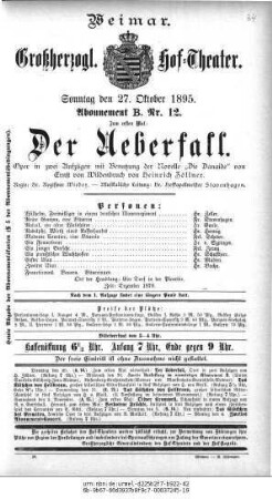 Der Ueberfall